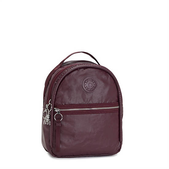 Kipling Kae Classic Metallic Hátizsák Bordó | HU 1586BE